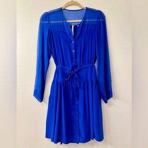Nanette Lepore Oonagh 100% Silk Shirt Dress - Size 0 - Never Worn 💙